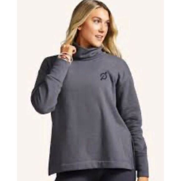 Peloton gray funnel neck sweatshirt, women's 1X - Picture 1 of 9
